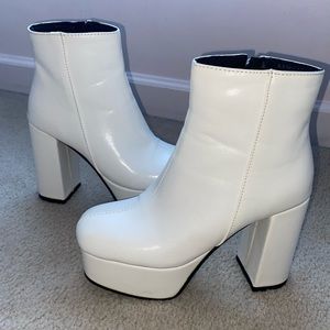 White Platform Boots